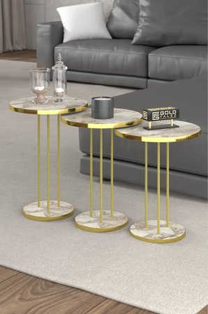 Gold Terra Zigon Efes Beyaz 3'lü