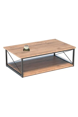 Double Orta Sehpa Ceviz 90x50 cm