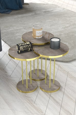 Gold Terra Zigon Çam Kahverengi 3'lü