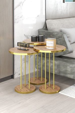 Gold Terra Zigon Ceviz Kahverengi 3'lü