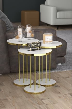 Gold Terra Zigon Beyaz 3'lü