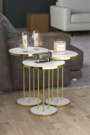 Gold Terra Zigon Beyaz 3'lü