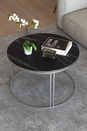Special Orta Sehpa Bendir Siyah 70 cm