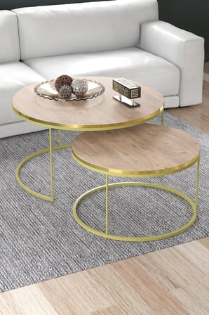 Gold Special 2'li Orta Sehpa Ceviz