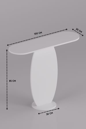 Dresuar Modern Dekoratif Antre Konsolu Giriş Hol Koridor Salon Konsol Masası 7033 Beyaz
