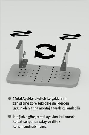 Yan Sehpa Ayarlanabilir Tepsi Dikdörtgen Dekoratif Modern Yatay Dikey Koltuk Sehpası Krem
