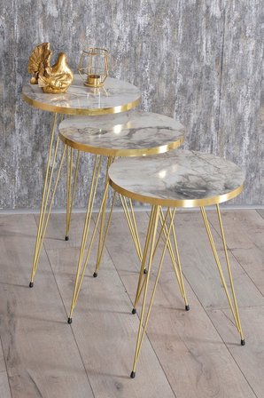 Zigon Sehpa Gold Efes Tel