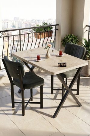 Sandalye 1 Adet Baby Face Kumaş Metal Modern Mutfak Sandalyesi Cafe Balkon Ofis Elma 9815 Antrast