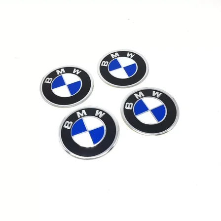 BMW sticker Yapıştırma jant göbeği Dörtlü Takım 58 mm