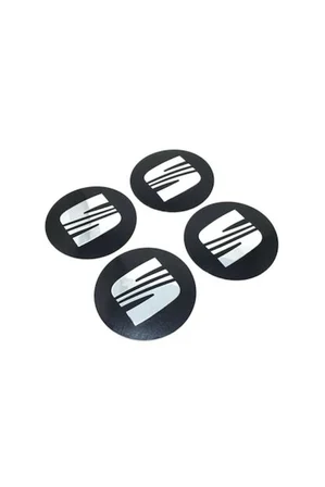 Seat sticker Çerçevesiz jant göbeği Dörtlü Takım 58 mm