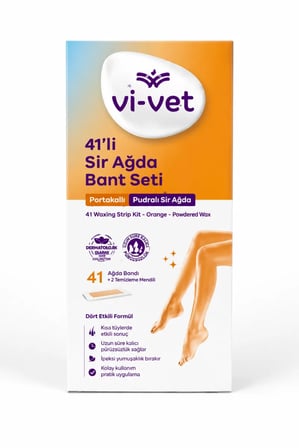 Vivet Ağda Bandı 41'lü Tüy Temizliği - Portakal