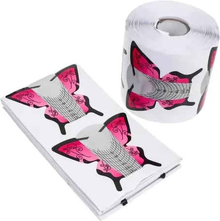 Nail Art Desen Şablonu - Kelebek Şablon 100lü