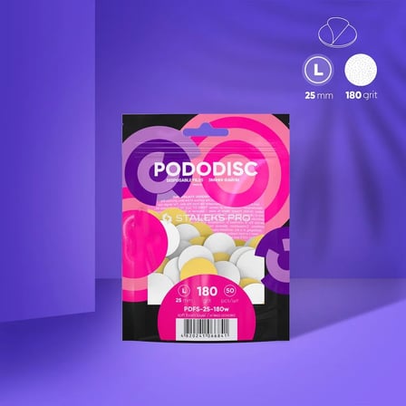 Expert 25 Pedikür Disk Törpü Yedeği - 180 Grit Yumuşak Tabanlı
