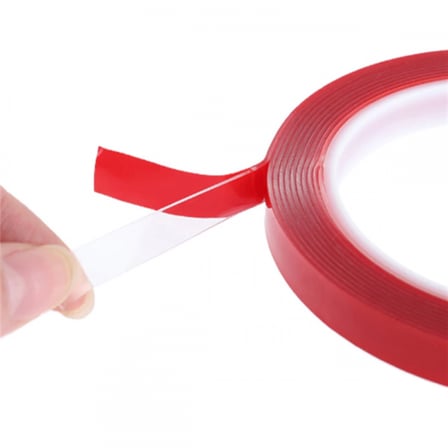 Bezos Çift Taraflı Akrilik Silikon Bant Şeffaf 15 mm x 10 Metre