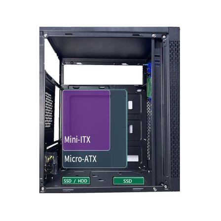 AZTB02600 TITAN 600W SİYAH USB 2.0 MİCRO ATX KASA