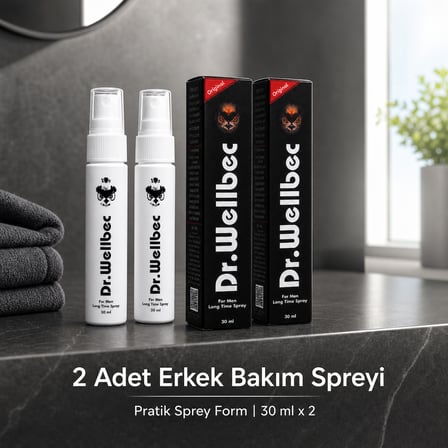 Dr. Wellbec Erkek Kişisel Bakım Spreyi 30 ml 2 Adet