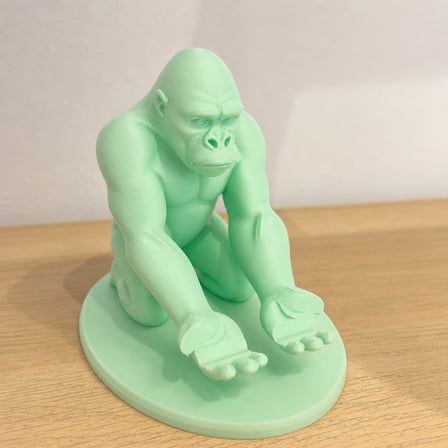3D Baskı Goril Telefon Tutucu - Kaslı Goril Masaüstü Telefon Standı-Mint