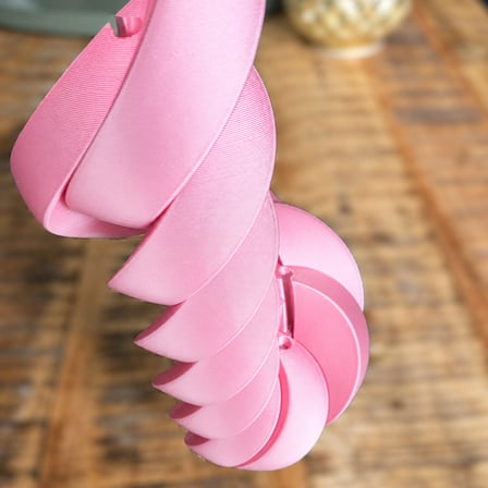 3D Baskı Stress Küresi - Genişleyen Mekanik Stres Küresi-Pembe