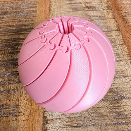 3D Baskı Stress Küresi - Genişleyen Mekanik Stres Küresi-Pembe