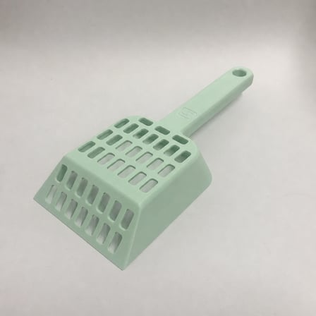 3D Baskı Kedi Kumu Küreği - Geniş Hazneli Eleme Küreği-Mint