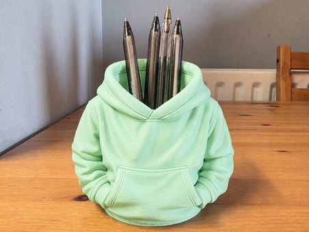 Bezos Professional Masaüstü Organizer Kapüşonlu Sweatshirt Kalemlik Mint 3D Baskı
