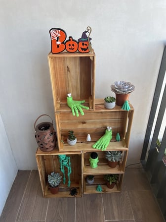 3D Baskı Boo Yazılı Halloween Masa Süsü Örümcek Ağı Balkabağı Detaylı Cadılar Bayramı Dekoru Turuncu Siyah