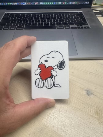 3D Baskı Sevimli Köpek Desenli Dekoratif Banka Kartı Kılıfı