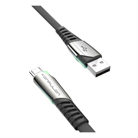 DC16 Micro USB Kablo 1M 2.4A - Siyah