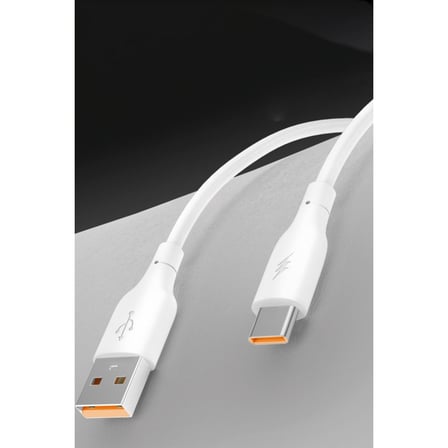 DC64 USB to Lightning 1M 3.0A Hızlı Şarj Kablo - Beyaz