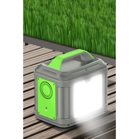 CN04 Powerbank 300W 60.000 mAh 5W Led Işıklı Kamp Şarj PD 60W - Gri
