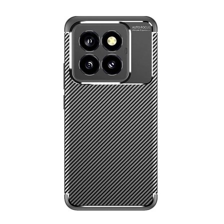 Mi 14T Pro Kılıf Auto Focus Karbon Kapak - Siyah