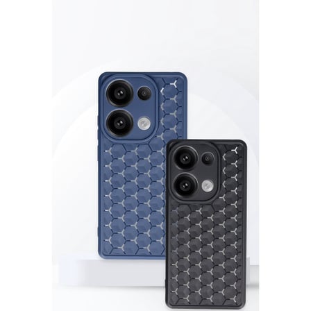 Redmi Note 13 Pro 4G Kılıf Petek Silikon Kapak - Siyah