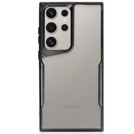 Galaxy S23 Ultra Kılıf Boyi Silikon Kapak - Siyah