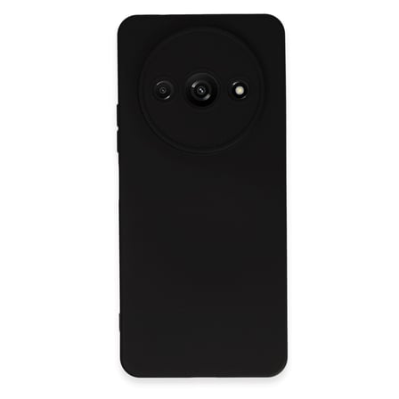 Redmi A3 4G Kılıf Nano içi Kadife Silikon - Siyah