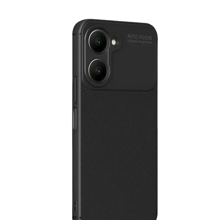 y18 kılıf auto focus karbon kapak - siyah