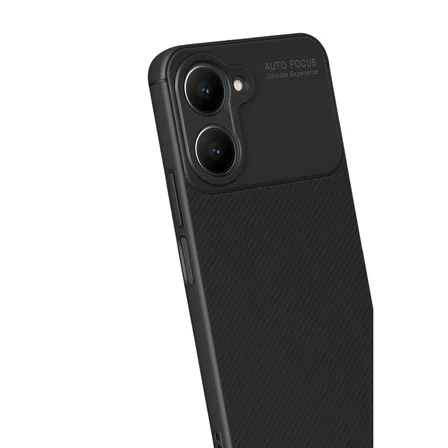 y18 kılıf auto focus karbon kapak - siyah
