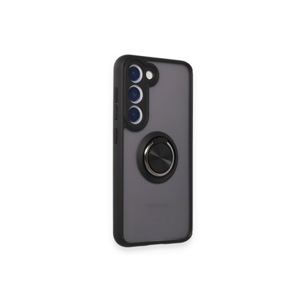 Galaxy M15 Kılıf Montreal Yüzüklü Silikon Kapak - Siyah