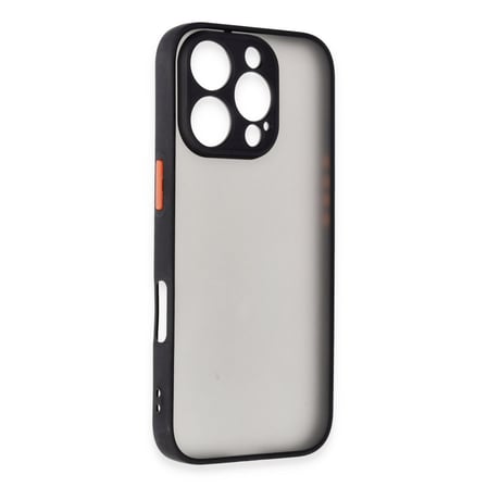 Erdo Ticaret iPhone 16 Pro Max Kılıf Siyah Silikon Mat Kapak
