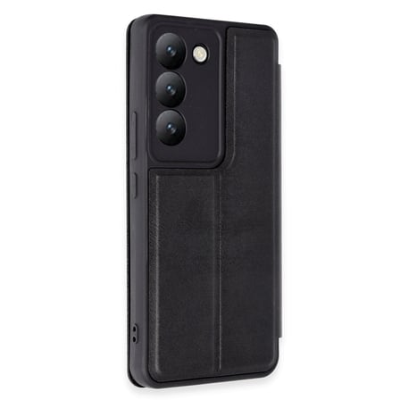 V30 Lite 4G Kılıf Flip Cover - Siyah