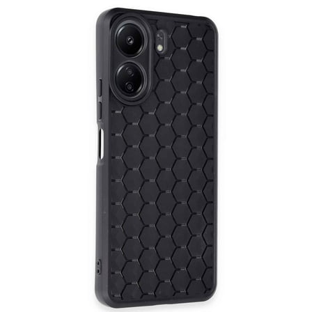 Redmi 13C Kılıf Petek Silikon Kapak - Siyah