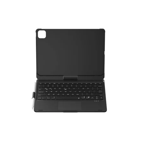 iPad Pro 11 (2024) F11 ATS Kılıf Magic Dönen Klavyeli Tablet Kılıf - Siyah