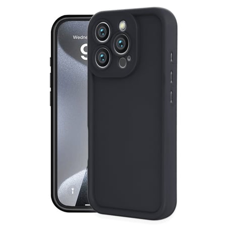 iPhone 16 Pro Max Kılıf Viera Silikon - Siyah