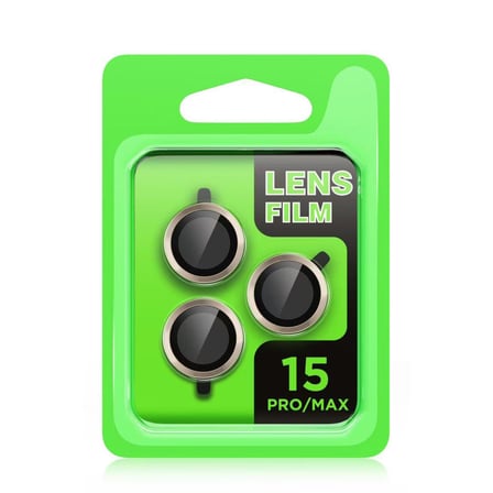 iPhone 15 Pro Raze Metal Kamera Lens - Siyah