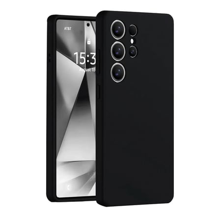 Galaxy S25 Ultra Kılıf Nano içi Kadife Silikon - Siyah