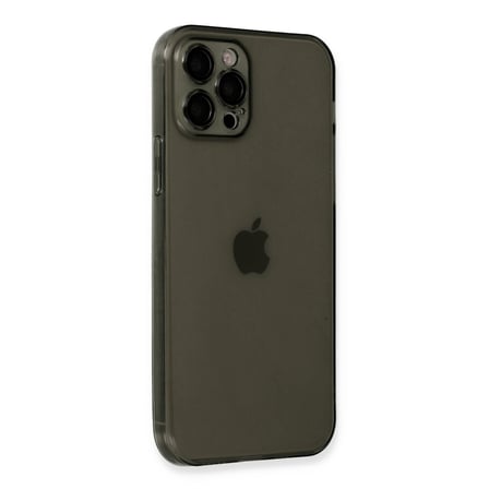 iPhone 12 Pro Max Kılıf Fly Lens Silikon - Siyah