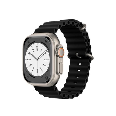 Erdo Ticaret Akıllı Saat Aksesuar Siyah Ocean Kordon 38mm