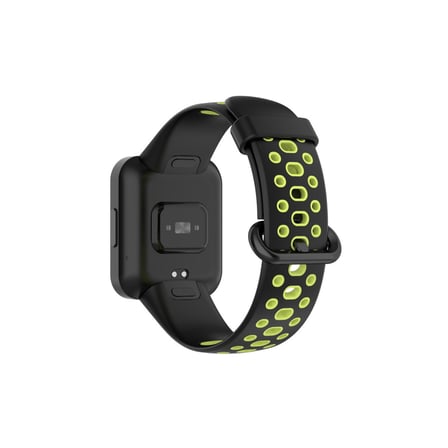 Watch 2 Spor Delikli Kordon - Siyah-Yeşil