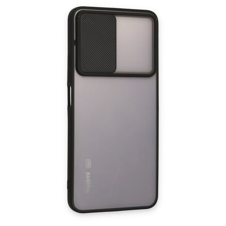 Redmi Note 11T Kılıf Palm Buzlu Kamera Sürgülü Silikon - Siyah