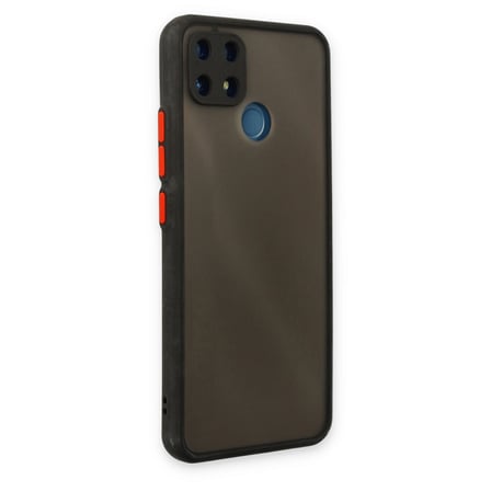 Erdo Ticaret Realme C25 Kılıfı Siyah Silikon Arka Kapak