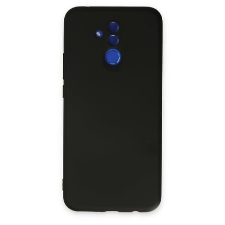 Mate 20 Lite Kılıf Nano içi Kadife Silikon - Siyah